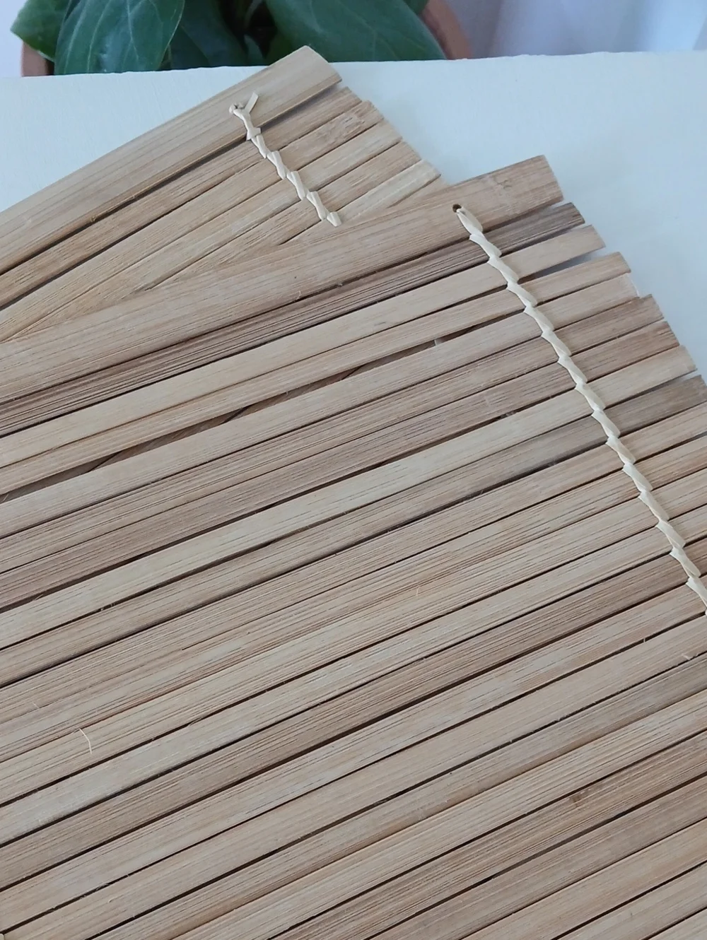 Vintage Bamboo Slat Placemats Set Of 2